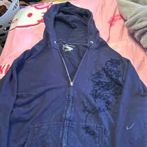 Y2K leopard hoodie zip up